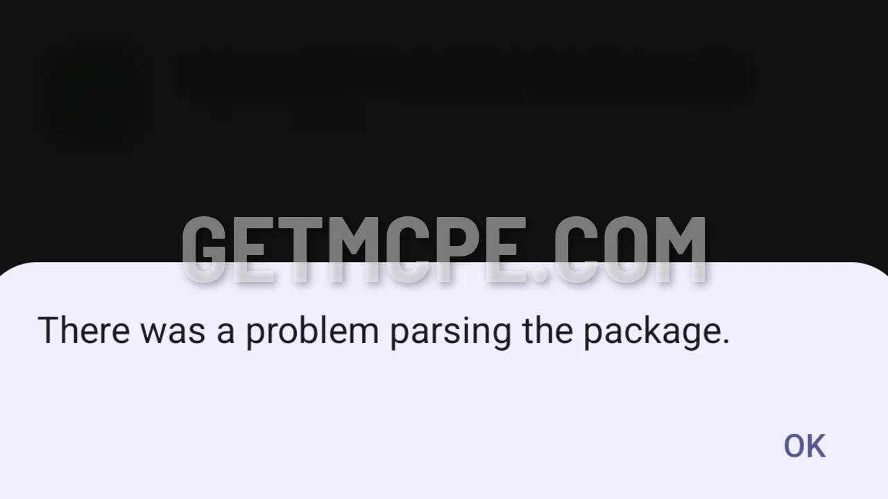The installer refuses the file: There was a problem parsing the package