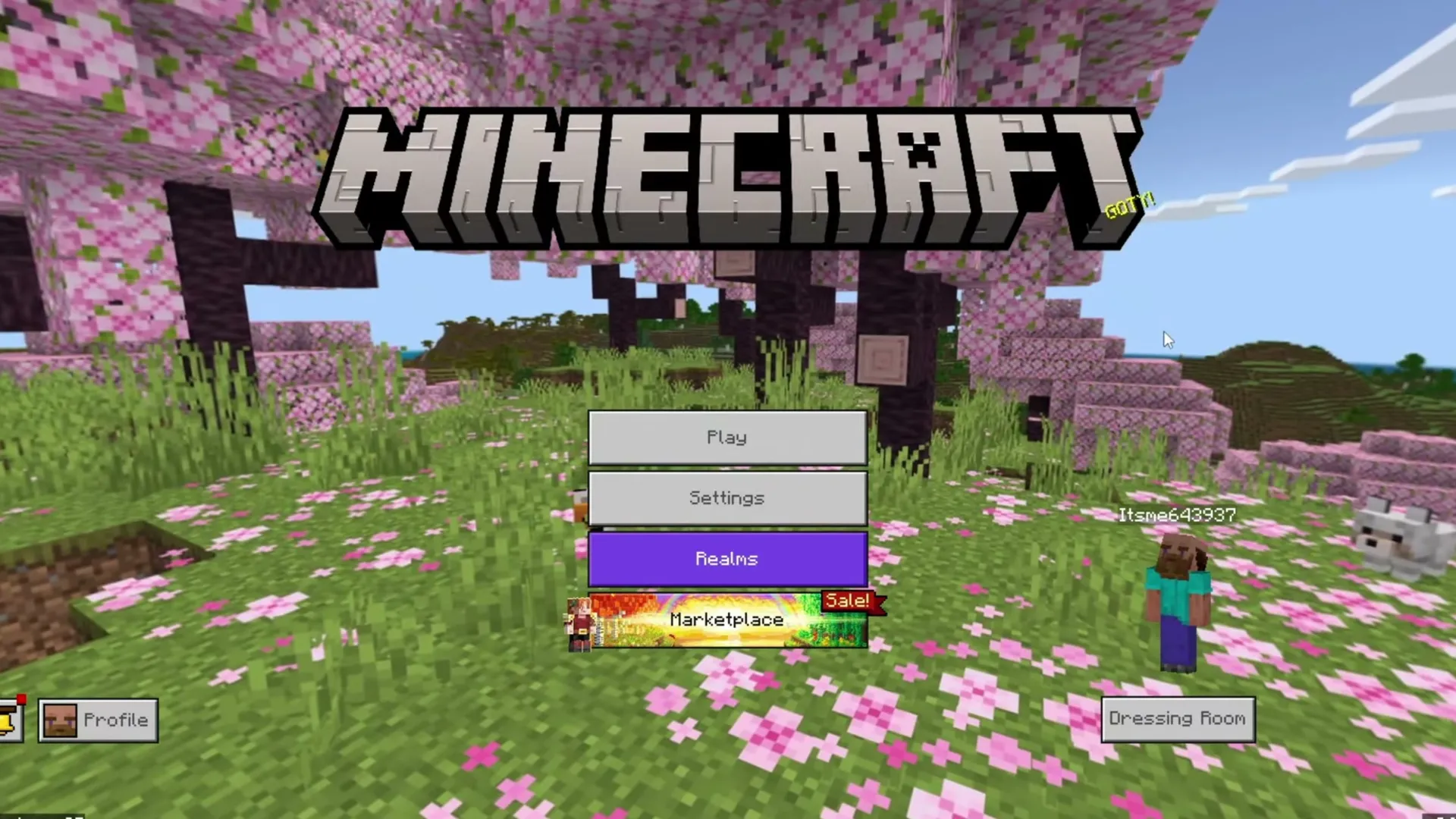 Minecraft starting on the older version