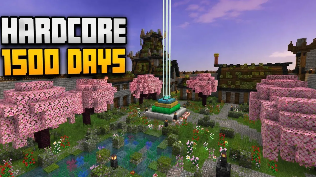 1500 Days Hardcore Survival World for Minecraft PE: cover art