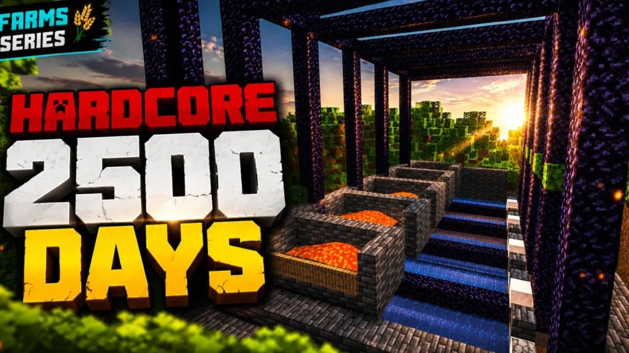 💀 2500 Days Hardcore Survival – Ultimate Minecraft World map for Minecraft PE, screenshot 1