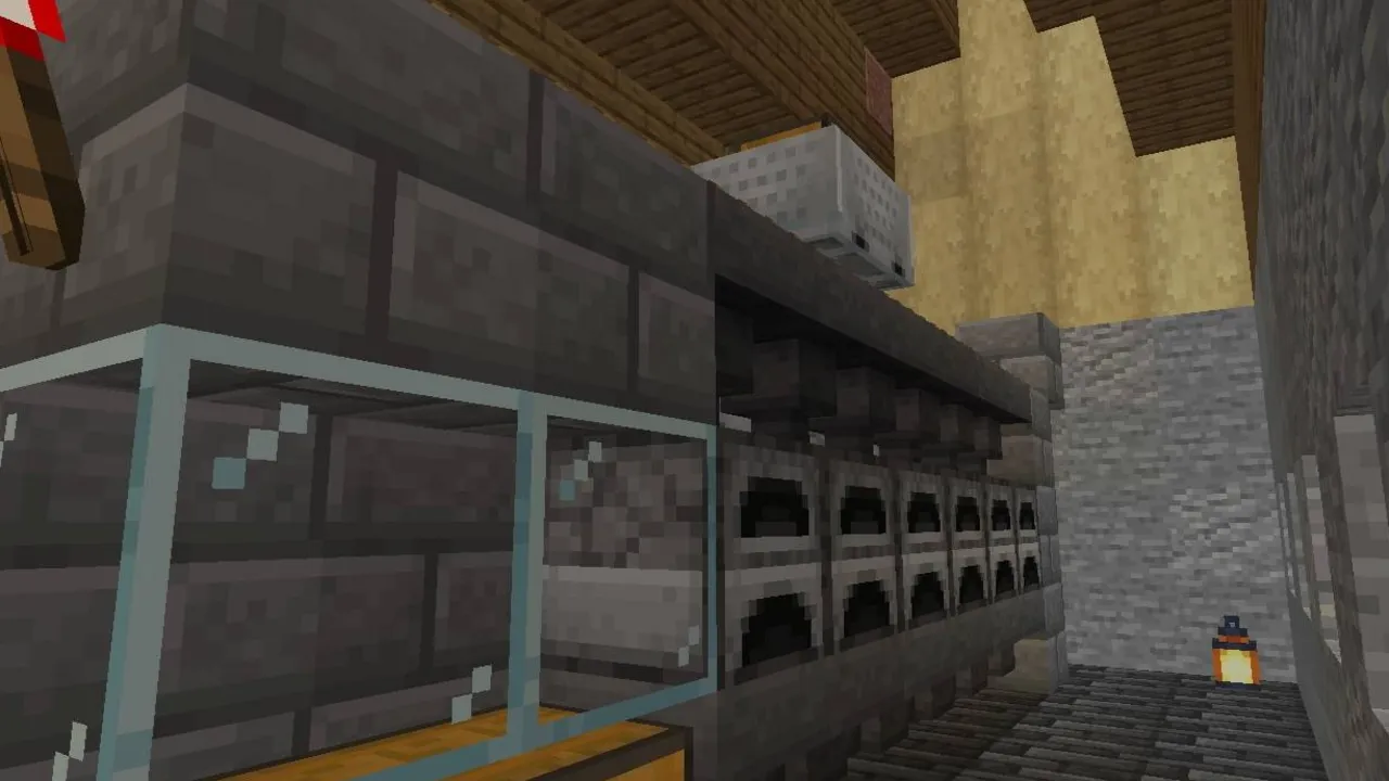 500 Days survival world: Storage chests in a stone room