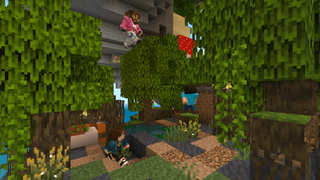 Biome Spiral Parkour map: Mangrove Swamp