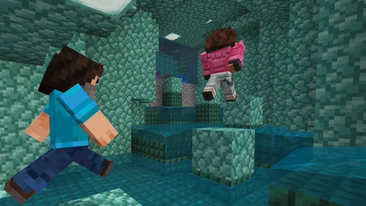 Biome Spiral Parkour map: Deep Ocean