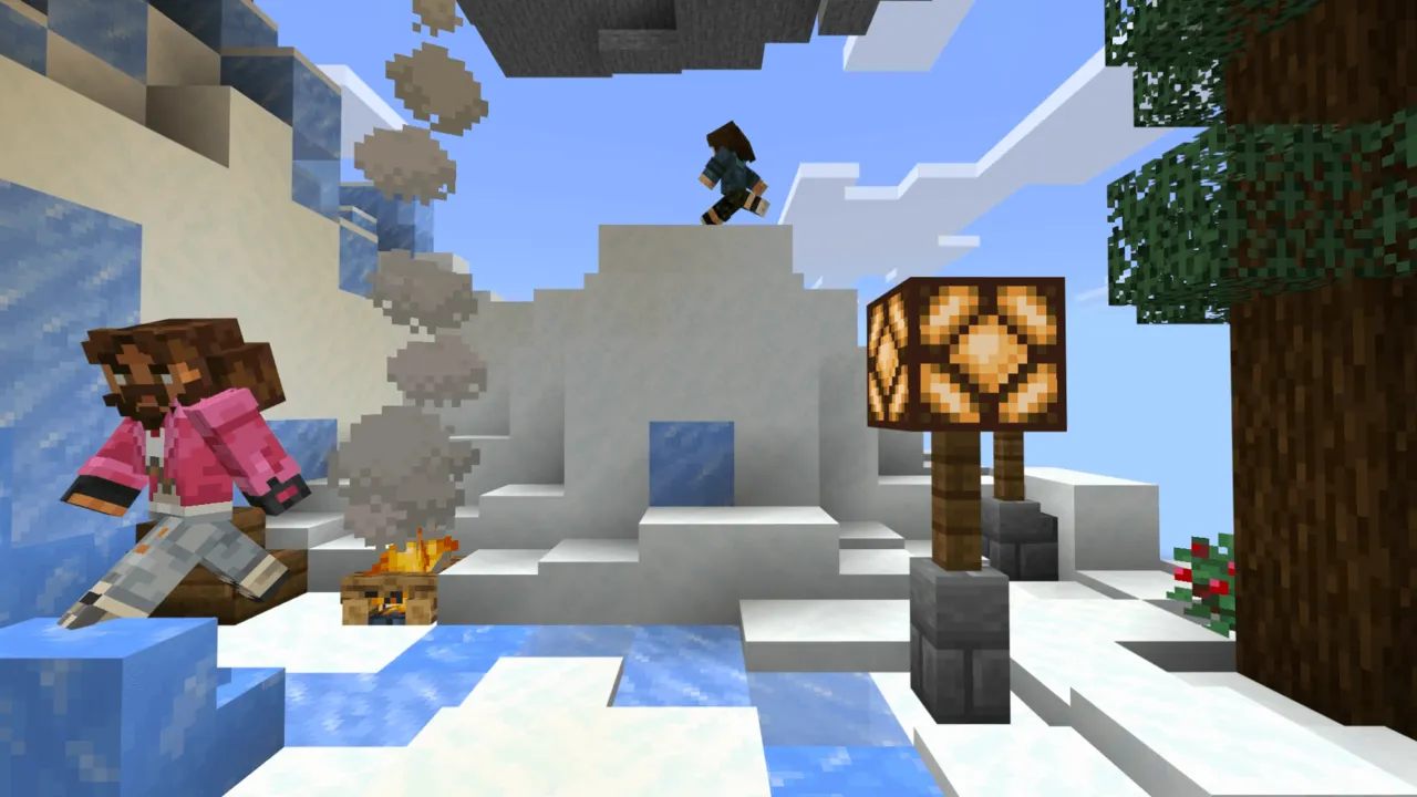 Biome Spiral Parkour map: Snowy Grove