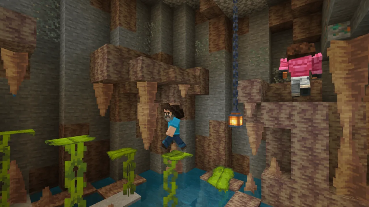Biome Spiral Parkour map: Dripstone Cave
