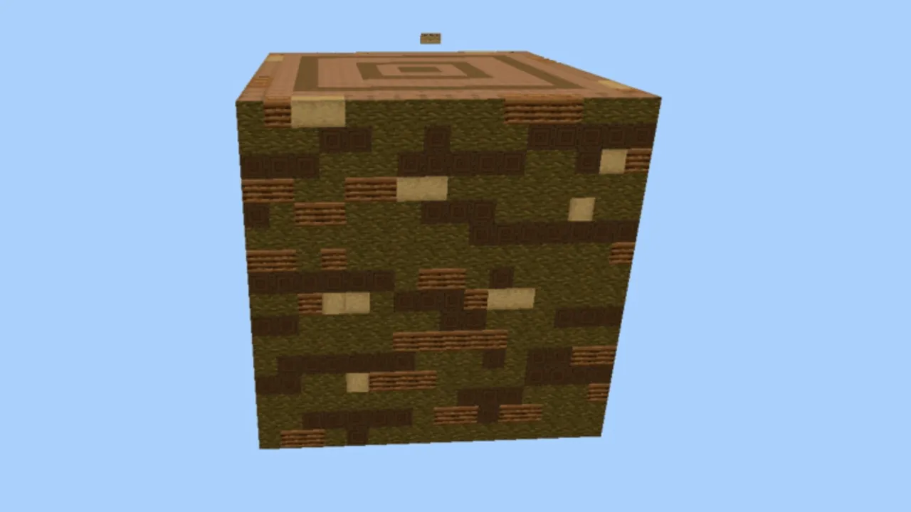 Giant one block map: Giant block with camouflage pattern