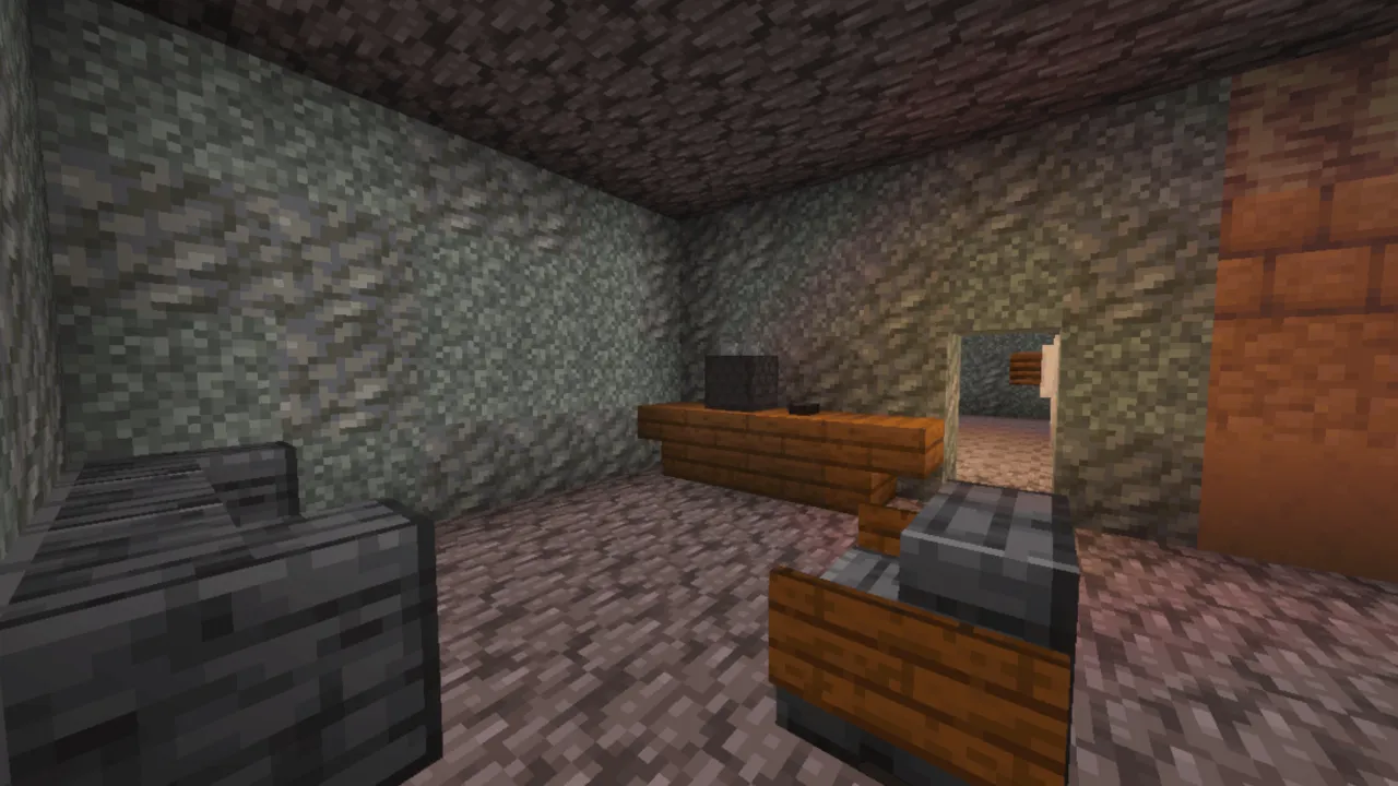 Granny - Multiplayer map: Stone room with wooden furniture