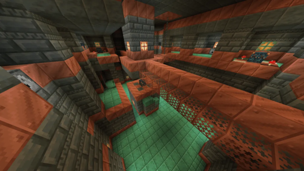 Island Survival with 30 Trial Chambers map: The Underground - 30 Trial Chambers