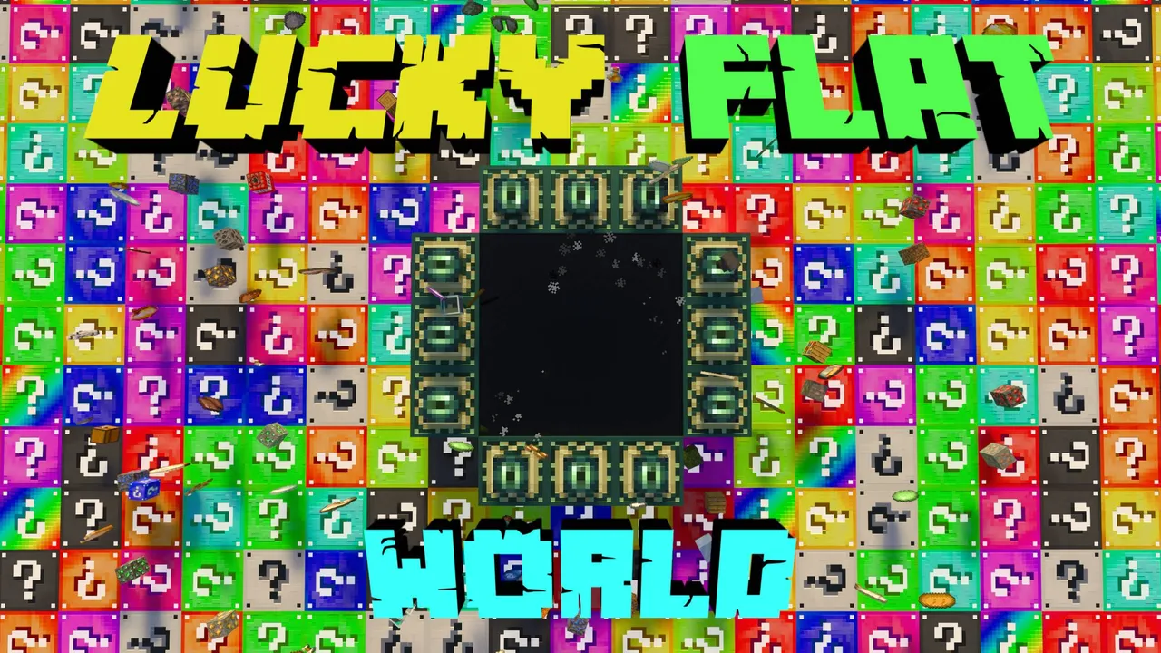 Lucky Flat World V3 map for Minecraft PE, screenshot 1