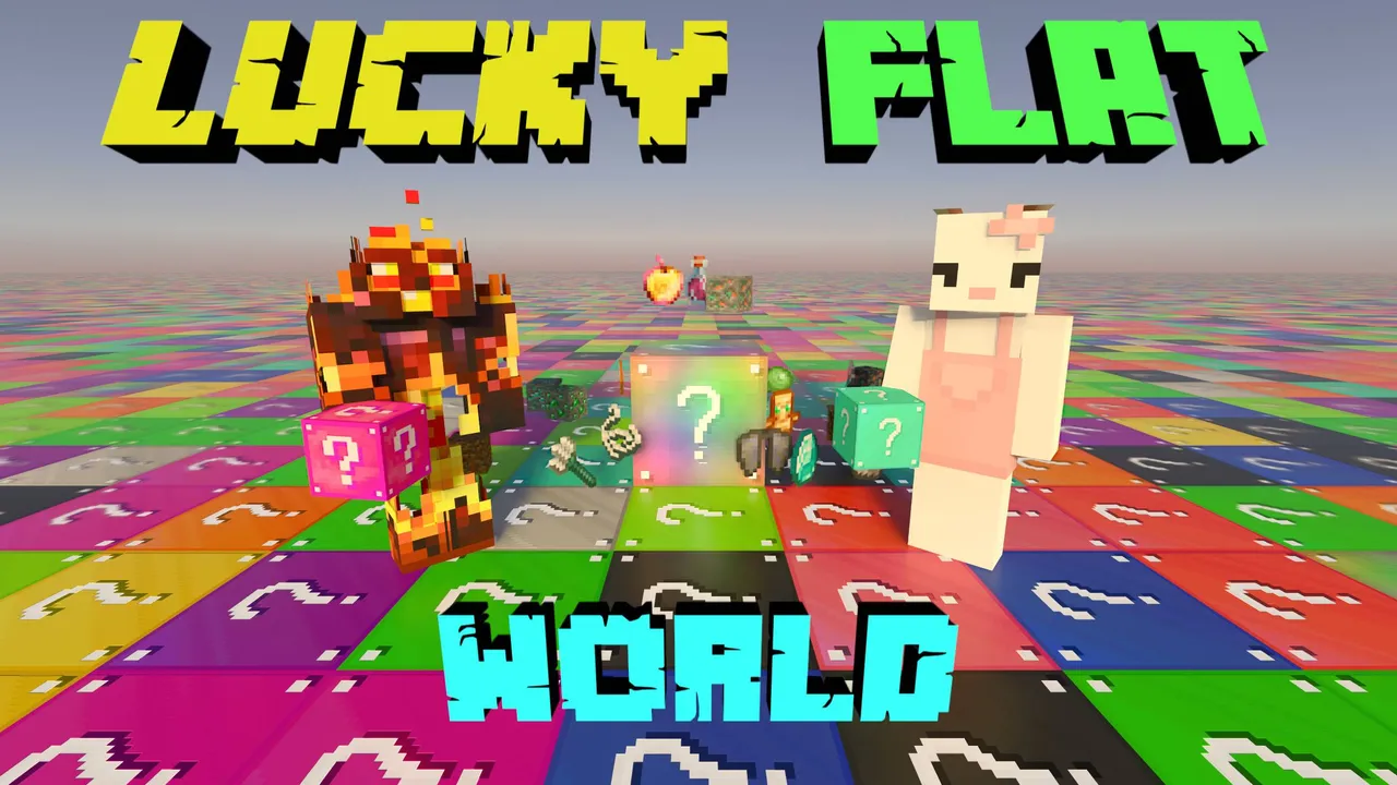 Lucky Flat World V3 map for Minecraft PE, screenshot 2
