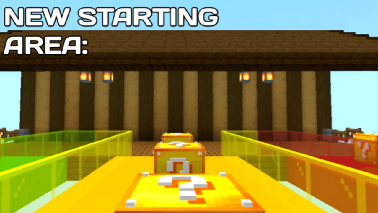 luckyblockrace trio map: New starting area with lucky blocks