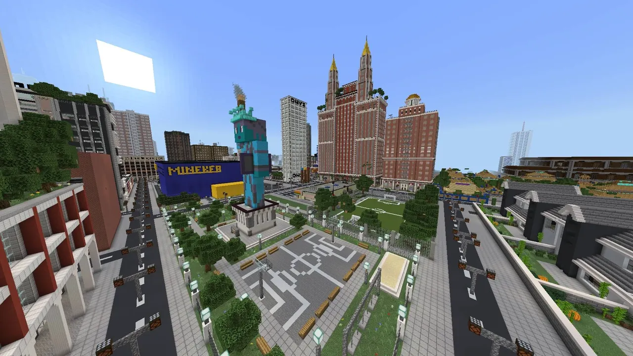 Marvis City LITE map: City with tall buildings and green spaces