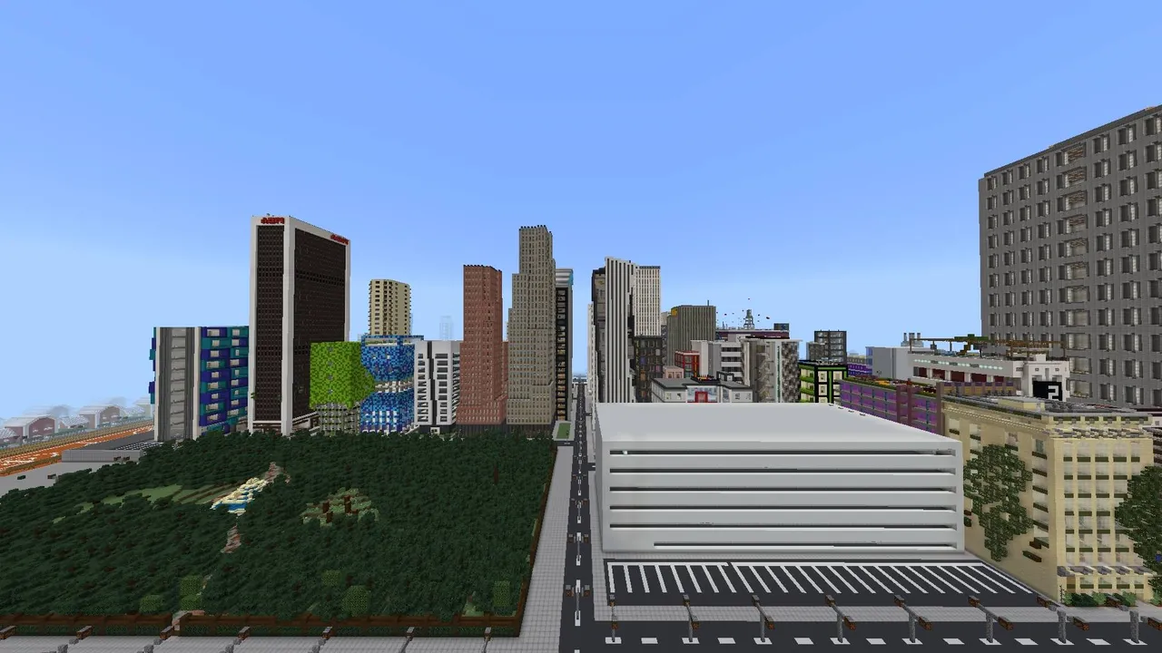 Marvis City LITE map: City with tall buildings and green area