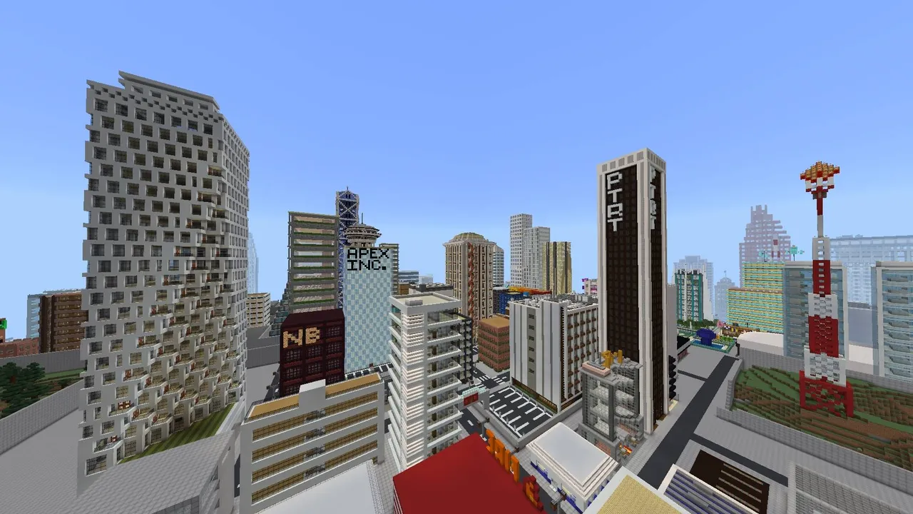 Marvis City LITE map: City with tall buildings and towers