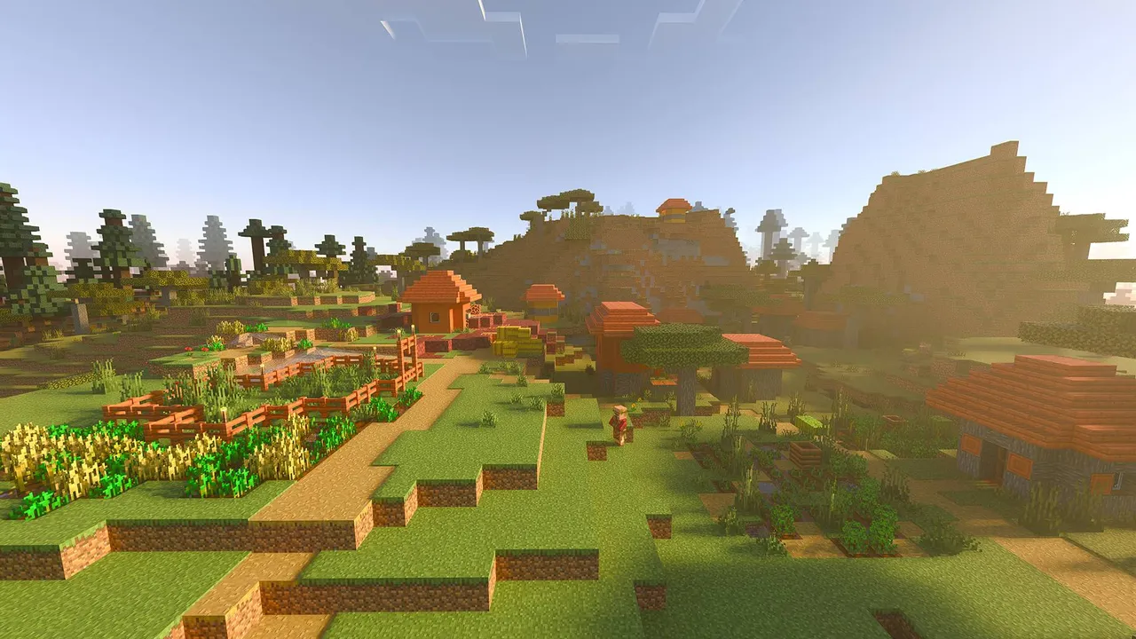 Minecraft Starter House #1 map: Savana Village