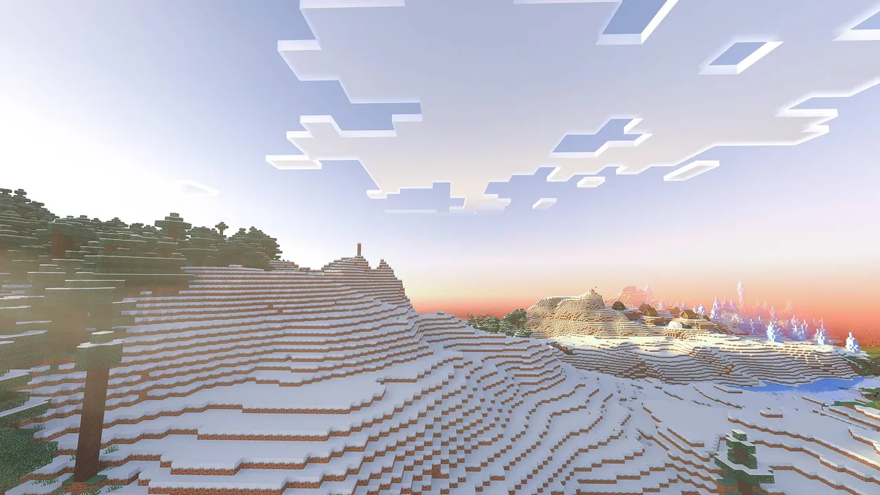 Minecraft Starter House #1 map: Snow Biome