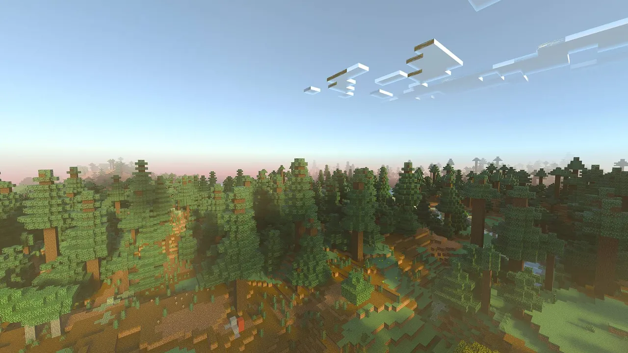 Minecraft Starter House #1 map: Taiga Biome
