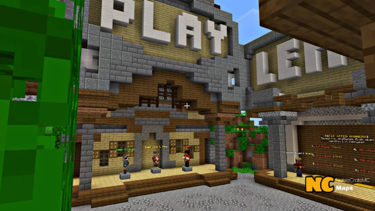 NC Practice Bed Wars map: Lobby with bots and beds