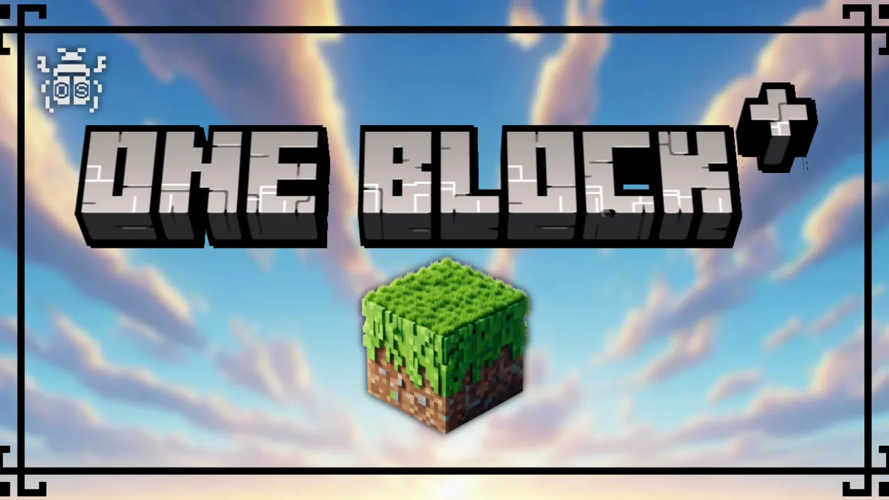 One Block + by MintStudios map for Minecraft PE: cover art