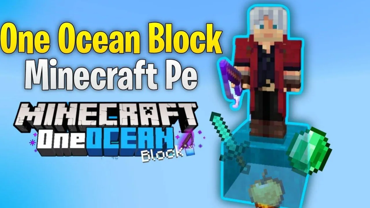 One Ocean Block map for Minecraft PE: cover art