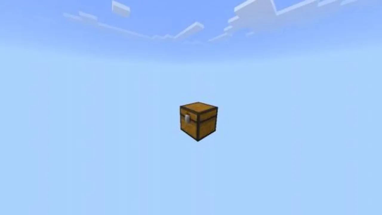 OneBlock by cbz_official map: Chest floating in the sky