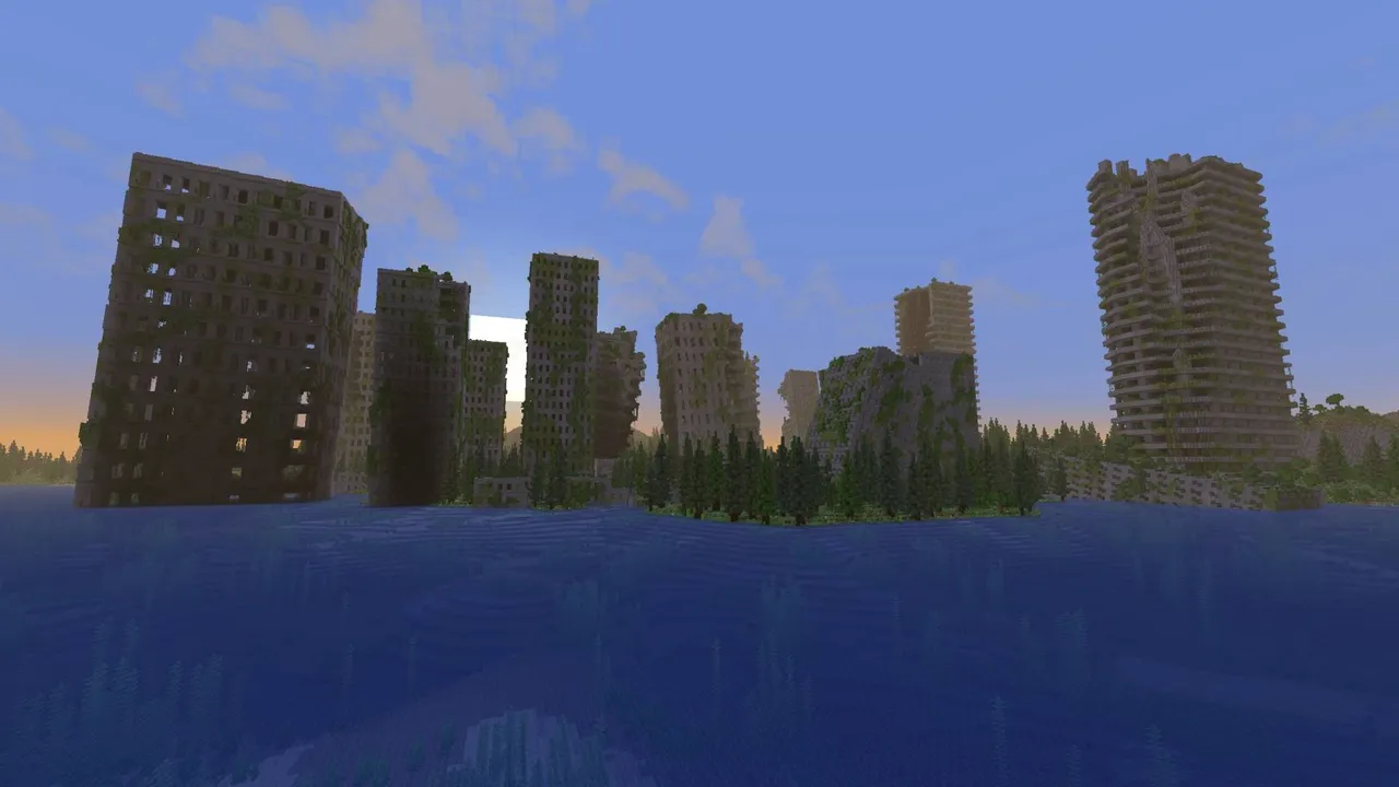 Post Apocalypse City 🧟 (Achievements On) map for Minecraft PE, screenshot 3