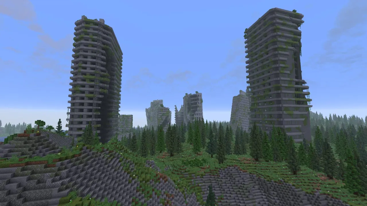 Post Apocalypse City 🧟 (Achievements On) map for Minecraft PE, screenshot 7
