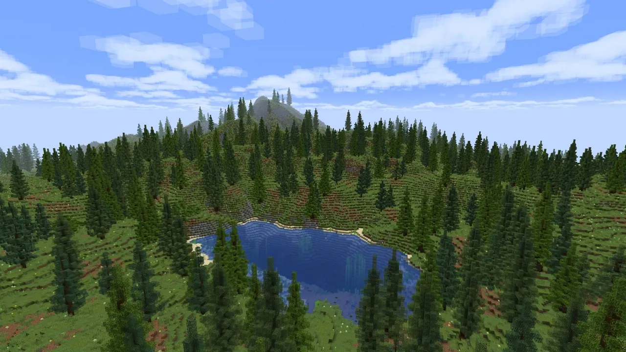 Survival Island map: Island with lake and trees