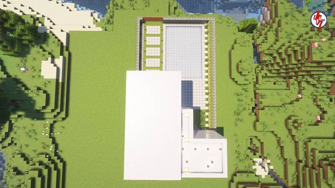 Survival Modern House #6 map: Modern house on grassy island