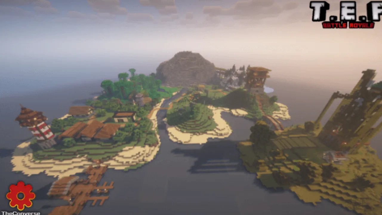 TEF - Battle Royale - The Storm Update Compatible With Vibrant Visuals map for Minecraft PE: The Island