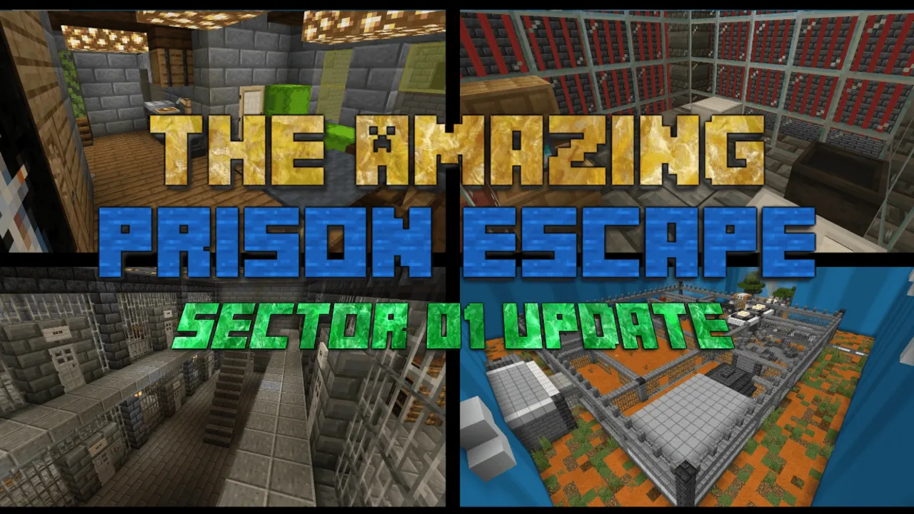 The Amazing Prison Escape Room map for Minecraft PE: cover art