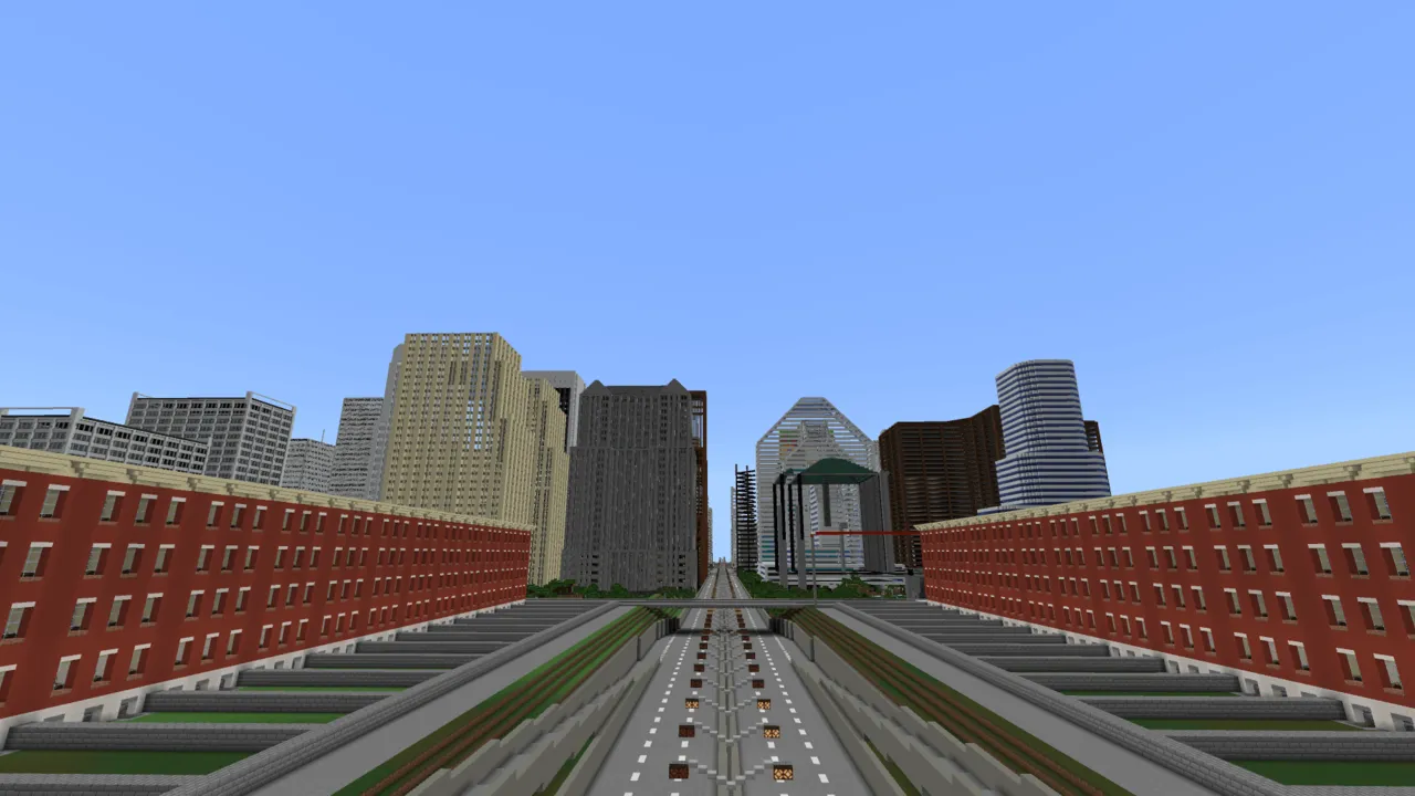 The City of Swagtropolis map: City with subway and tall buildings