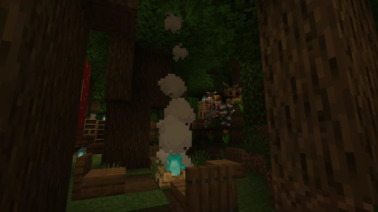 The City of Swagtropolis map: Glowing creature in treehouse