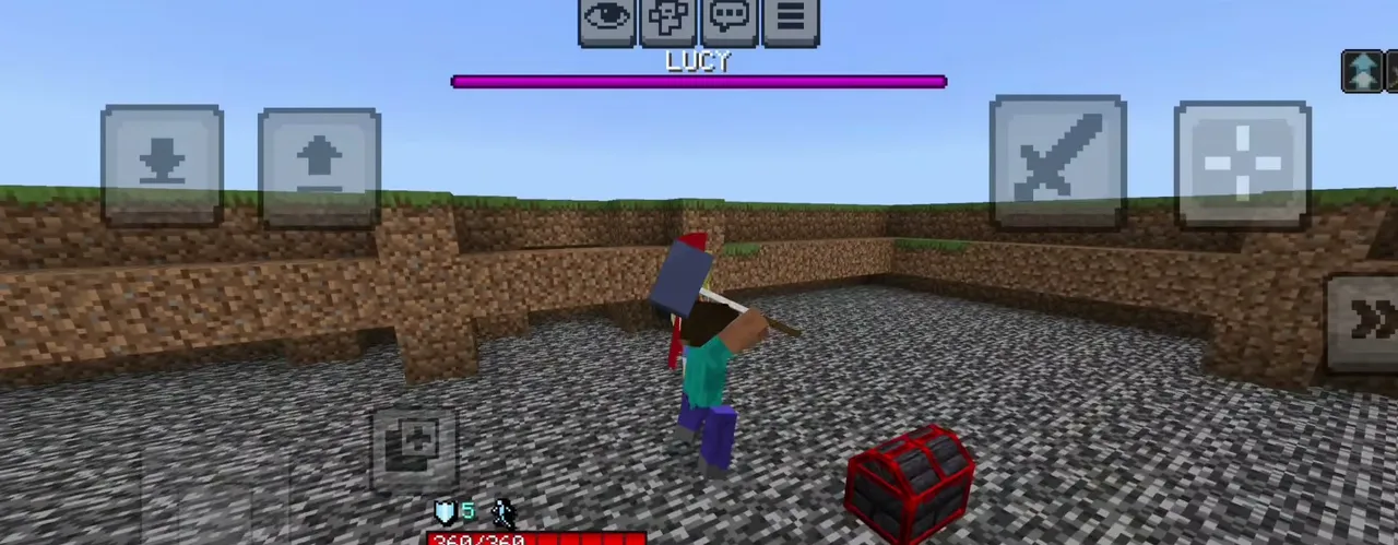 Asa’s One Piece Addon: Player holding sword near chest
