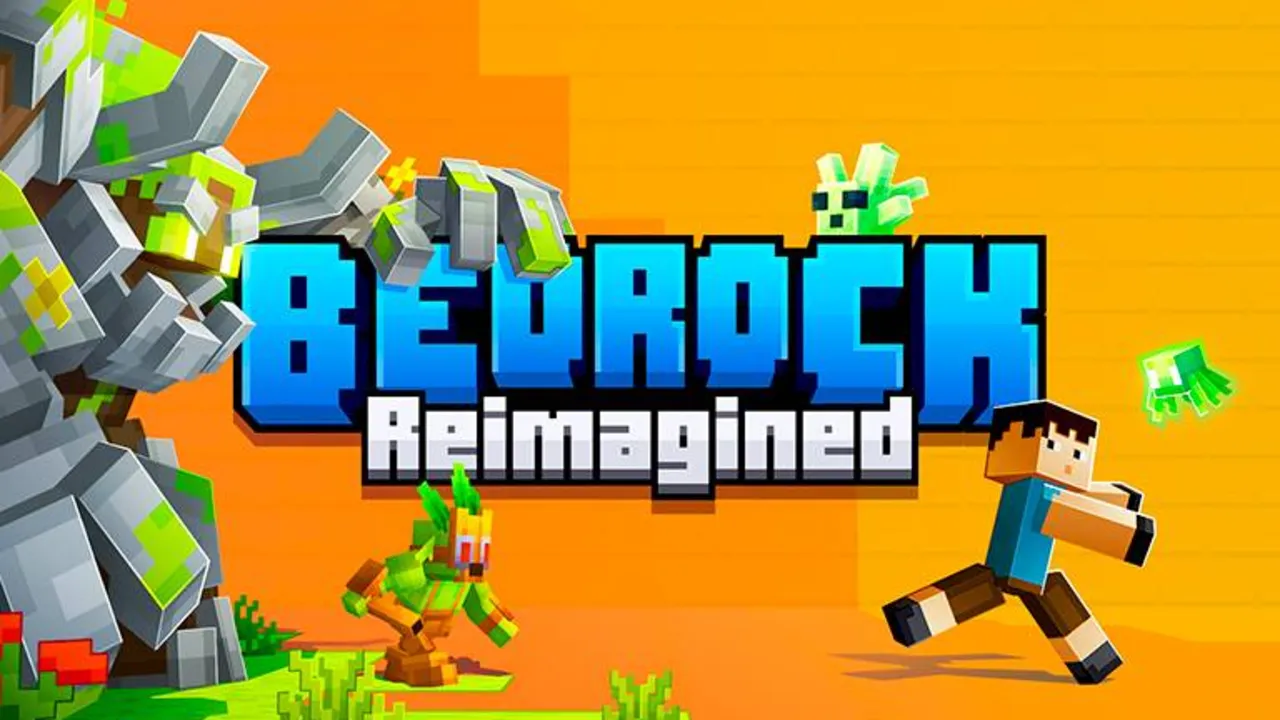 Bedrock Reimagined addon for Minecraft PE: cover art