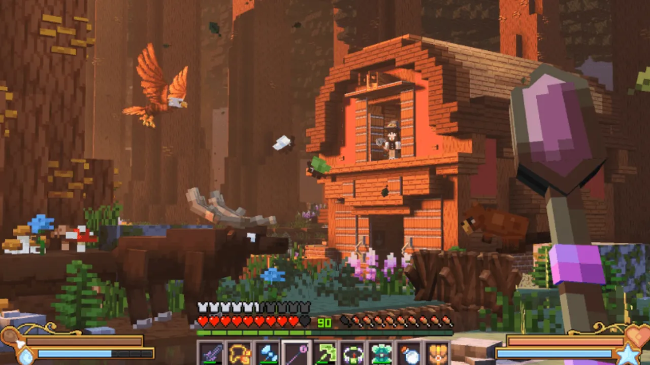 Bedrock Reimagined addon: Redwood Forrest Biome