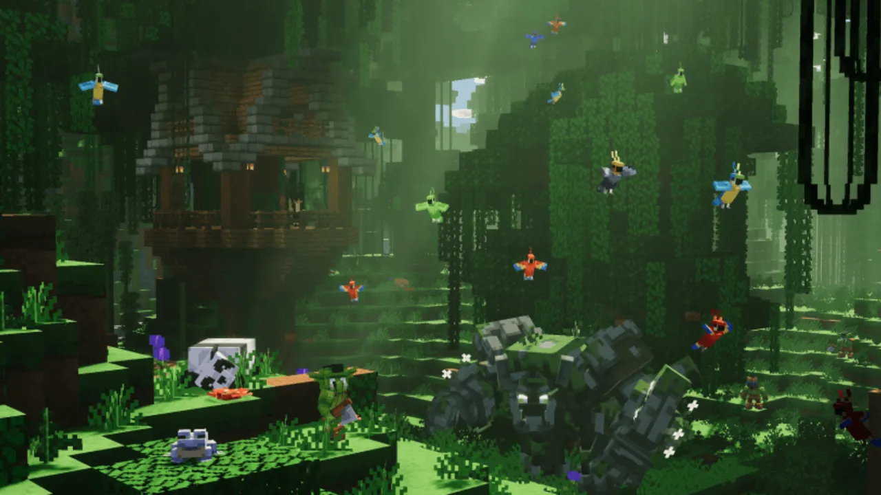 Bedrock Reimagined addon: Ombari In The Jungle