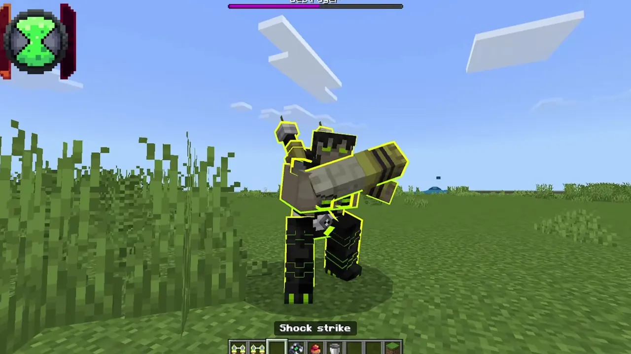 Ben 10 Omni NR Addon: Alien with shock strike power