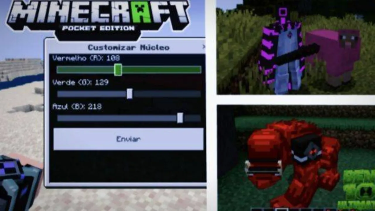 Ben 10 Ultimate addon: Customize alien colors in game