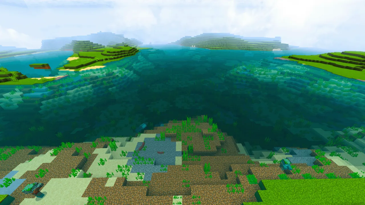 Clear Water Texture Pack addon: Clear water with visible fish and coral