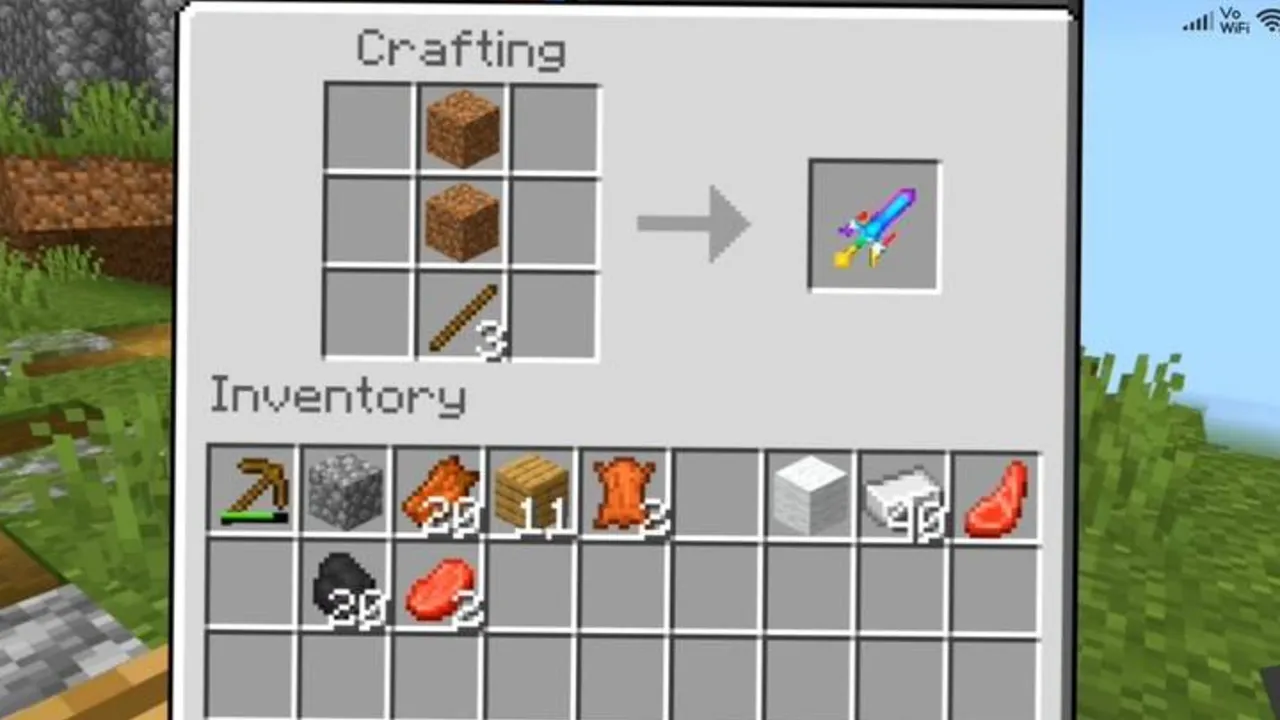 Craftable Super OP Tools addon: (1)Super Sword