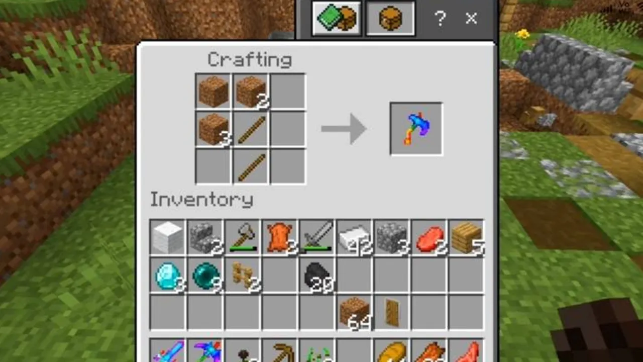 Craftable Super OP Tools addon: (3)Super Axe