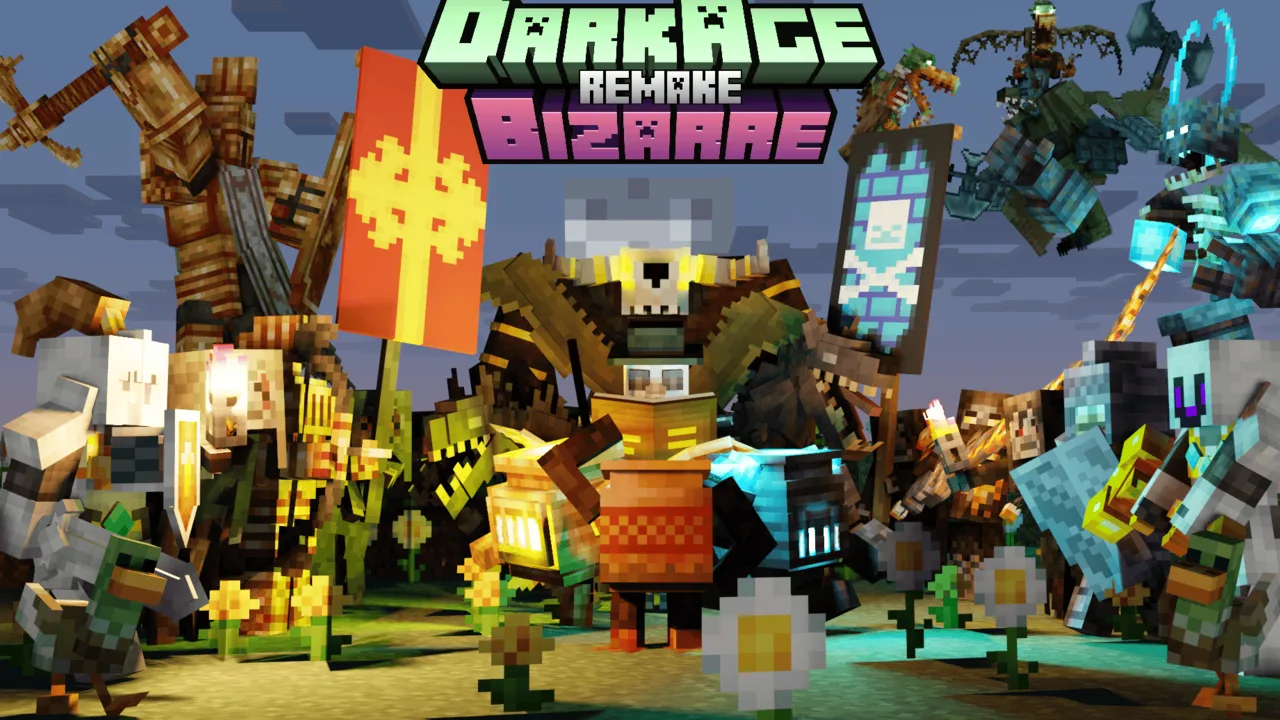 DarkAge Bizarre Remake addon for Minecraft PE: cover art