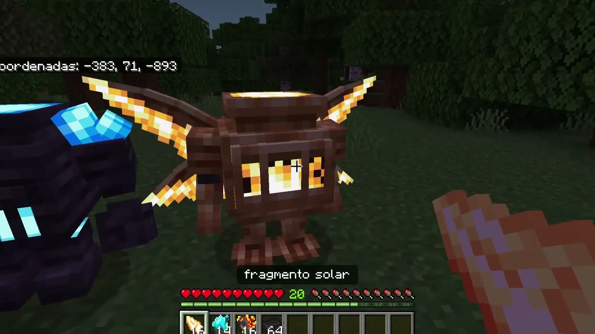 DarkAge Bizarre addon: Solar fragment held by player