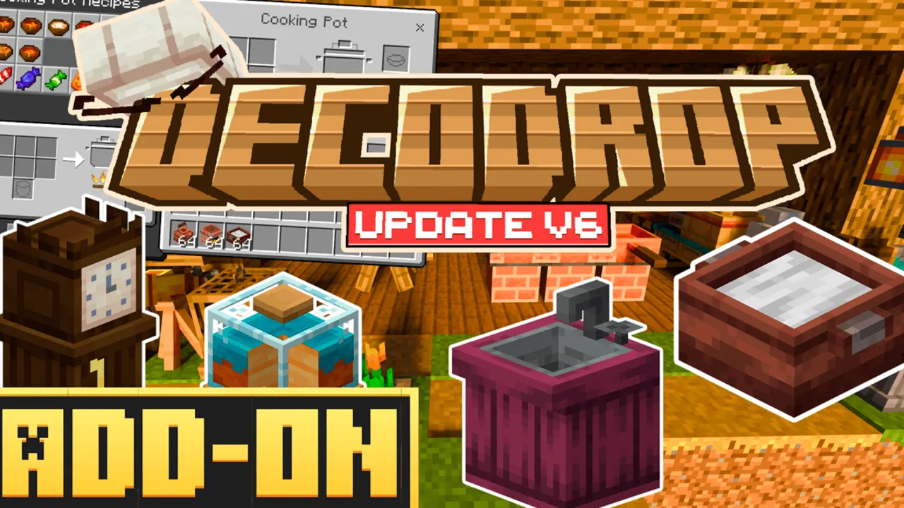 DecoDrop Furniture Add-On for Minecraft PE: screenshot 1