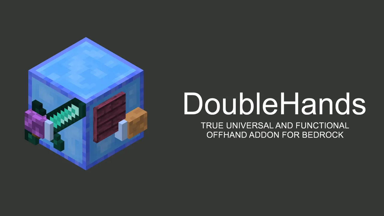 DoubleHands addon for Minecraft PE: cover art