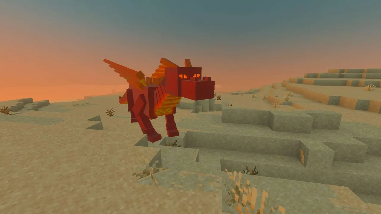 Dragon Mounts addon: Fire Dragon