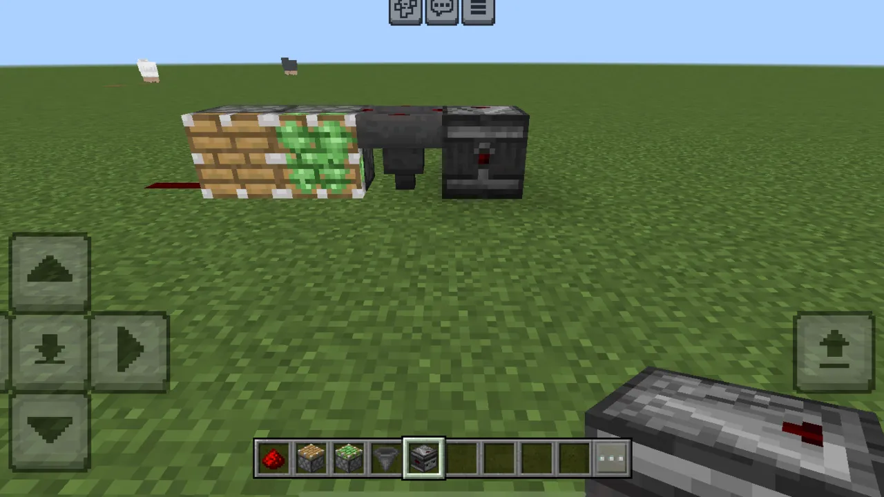 Easy redstone addon for Minecraft PE: Redstone line, sticky piston, hopper, observer