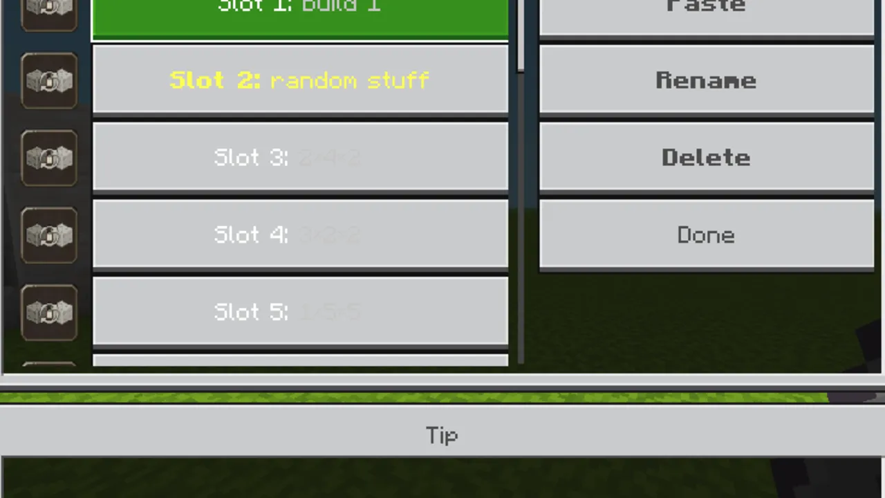 Effortless Building addon: Or the Clipboard button inside the Mode Selector
