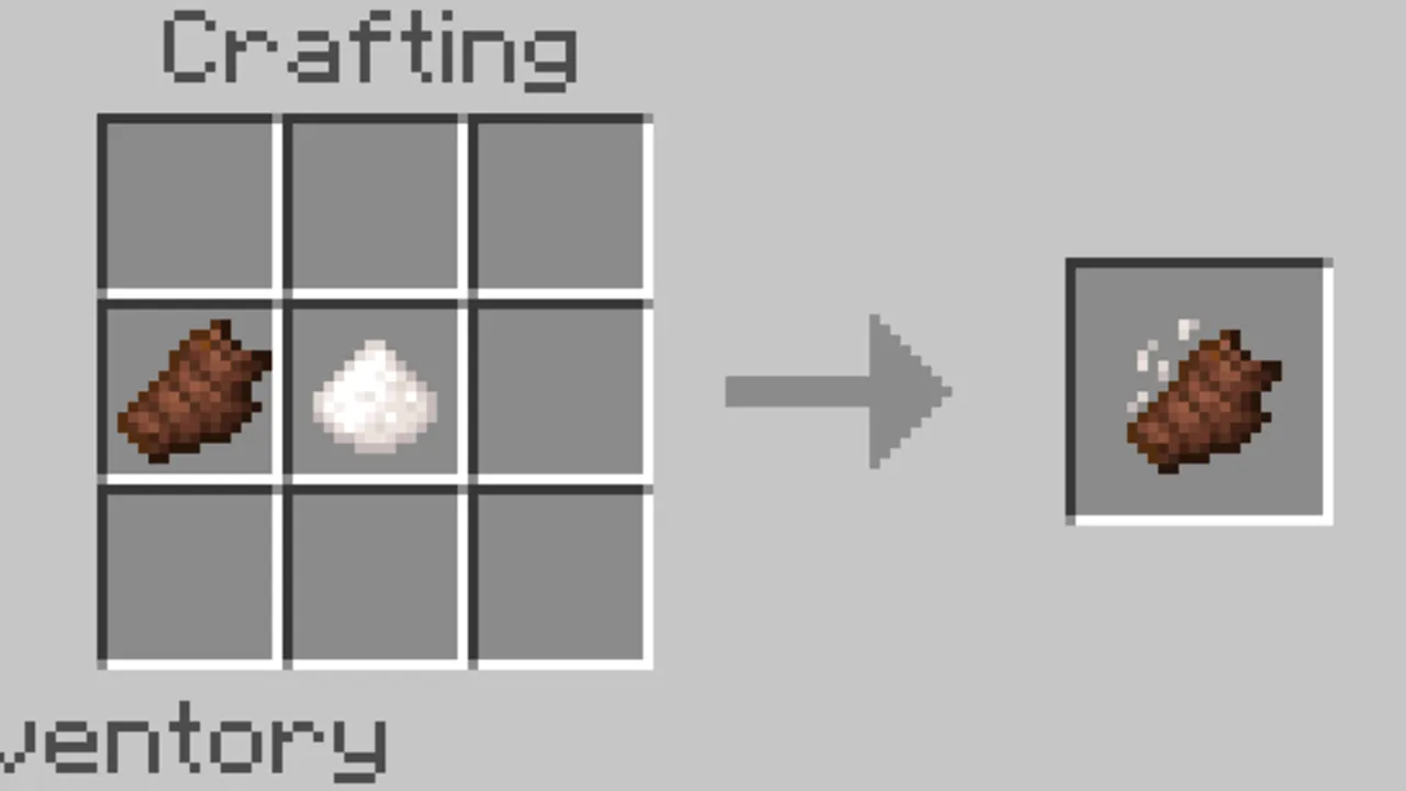 Expansive Ores addon: Crafting recipe for cooked porkchop